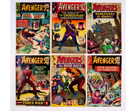 Avengers (1965-66) 18-22, 27. Tanned interior covers, light tan pages [vg-/vg] (6). No Reserve