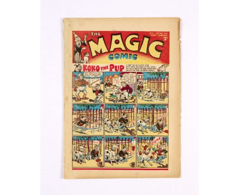 Magic 63 (1940) with Peter Piper and Gulliver strips by Dudley Watkins, Dick Turpentine and The Tickler Twins. Bright cover, 