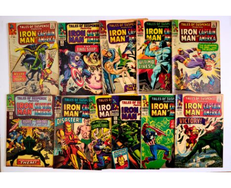 Tales of Suspense (1966) 73-83. Tanned interior covers, cream/light tan pages [vg-/fn-] (11). No Reserve