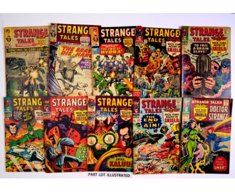 Strange Tales (1965-66) 138-140, 142-151. Tanned interior covers, cream/light tan pages [vg-/vg+] (13). No Reserve