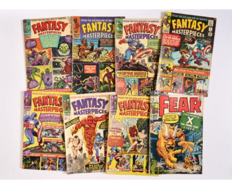 Fantasy Masterpieces (1966-67) 1-4, 6-8. With Fear 2 (1971). Tanned interior cover margins, light tan pages [vg-/fn] (8). No 