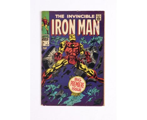 Iron Man 1 (1968). Tanned interior covers, light tan pages [vg-]. No Reserve