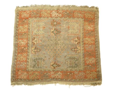 A Turkish Ushak small rug, west Anatolia, early 20th century, 115 x 115.7cm.Provenance: The Property of a Nobleman.
&nbsp;
Lo