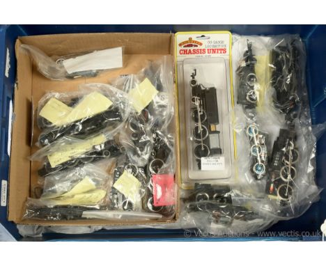 Bachmann / Mainline and other commercial manufacturers a group of motorised chassis consisting of 4-6-0's, 2-4-0, 0-6-0 and o
