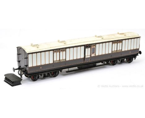 Kit / Scratchbuilt Gauge 1 10mm scale WCJS (West Coast Joint Stock) Full Brake Coach No.214. One door handle missing but othe