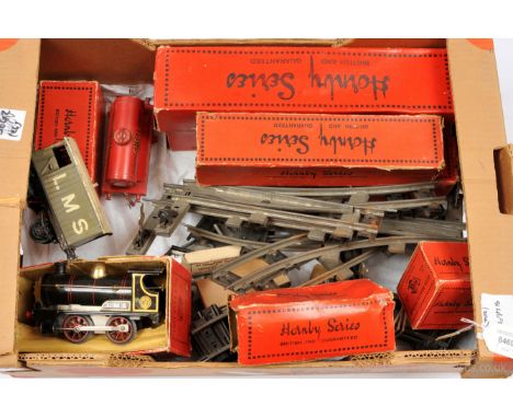Hornby O Gauge group of Locomotives, Rolling Stock and Track a quantity consisting of a No.1 0-4-0 Loco (note loco only) LMS 