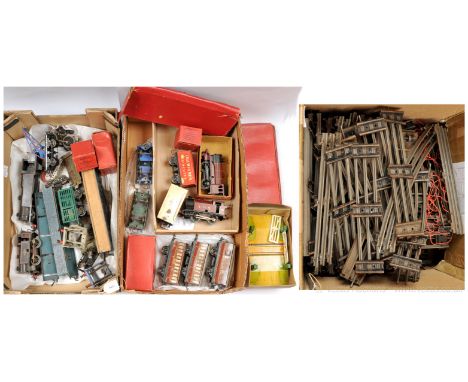 Hornby O Gauge pre and post-war Locomotives, Rolling Stock and Accessories a quantity consisting of a dismantled 4-4-2 Tank L