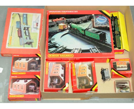 Hornby Dublo &amp; Hornby Railways Loco &amp; Trackside Accessories. To include Hornby Dublo 2 Rail 2221 BR Green 4-6-0 "Card