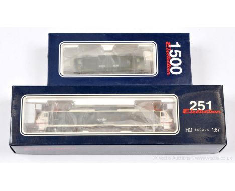 Electrotren HO Scale European Outline a pair of Locomotives consisting of Ref 2590S Renfe Overhead Electric Locomotive Class 