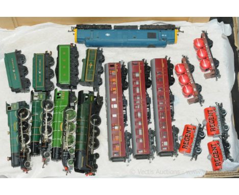 Hornby, Triang &amp; Lima group of steam locos &amp; rolling stock. Hornby GWR green 4-6-2 "Albert Hall"; Hornby LNER green 4
