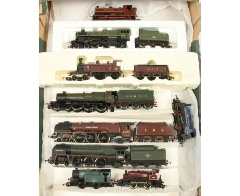 Hornby (China) O Gauge a group of Steam Outline Locomotives consisting of a 4-2-2 Loco and Tender Midland Railways No.14010 i