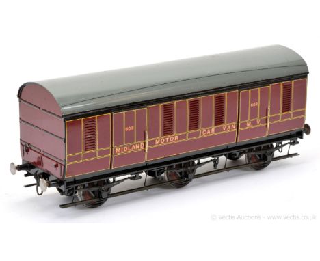 Paul Forsythe Scratch/Kitbuilt Gauge 1 10mm scale 6-wheel Midland Motor Car Van No.602. Repainted and lined with P Forsythe N