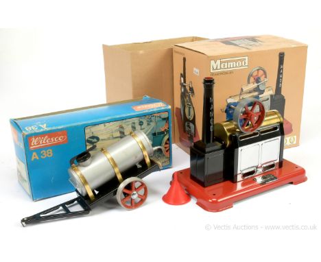 Mamod / Wilesco pair of steam items consisting of a Mamod SP2 Steam Engine, appears unused Near Mint in Excellent box togethe