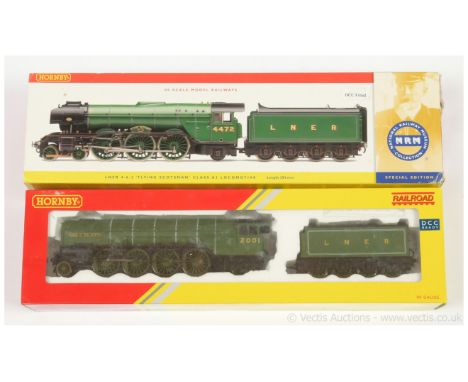 Hornby (China) LNER steam locos comprising, R3171 LNER Green 2-8-2 Class P2 "Cock O' The North" &amp; R2441 LNER Green 4-6-2 