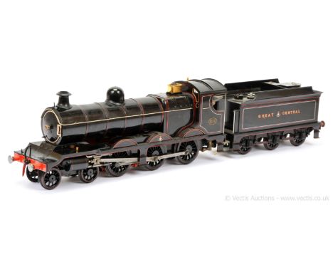 Scratchbuilt Gauge 1 10mm scale 2-6-0 Loco and Tender Great Central lined black Robinson Class 8 No.1110, Live Steam. Built i