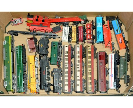Triang, Hornby, Lima &amp; others group of Locos &amp; Rolling Stock. To include Triang Railways 4-6-2 BR Black "Princess Eli