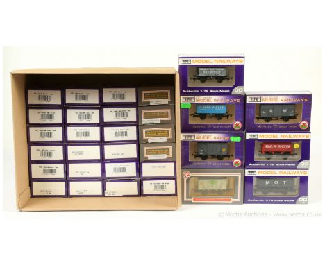 Dapol OO Gauge mixed group of Goods Wagons consisting of Small &amp; Son 7-plank Open, Mould Collieries, 12-ton Hopper, Barro