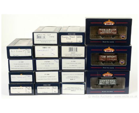 Bachmann OO Gauge group of Limited Edition and other Goods Wagons consisting of Major &amp; Co Tanker, Babington Open, Henric