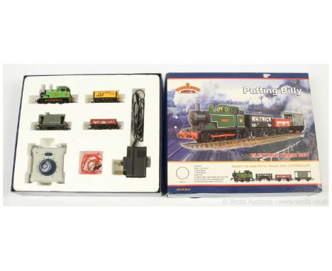 OO Gauge Bachmann 30-005 "Puffing Billy" Electric Train starter set containing 0-6-0 green livery Tank Loco No.4 "Billy" (DCC