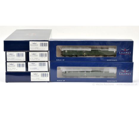 Liliput HO Scale group of Passenger Coaches consisting of Ref L350041 2-Car British Forces Dining Car and Baggage Car, Ref 35