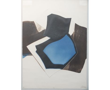 BERTRAND DORNY (b.1931). French school, abstract composition 'NOR', signed in pencil lower right, coloured artist's proof emb