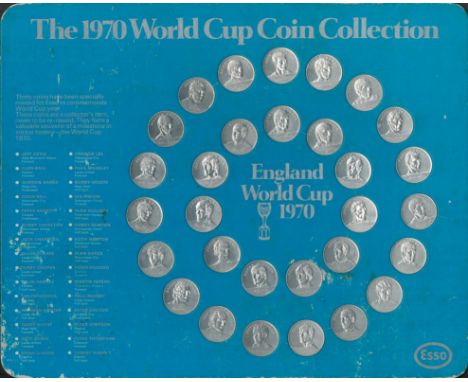 1970 World cup coin collection by Esso. England world cup 1970. 30 coins each with different squad member image.. Few knocks 