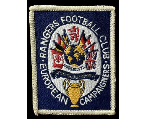 Football Vintage Ranger Football Club European Campaigners Approx. 3.75x2.75Inch Patch Embellished. Good condition. All autog