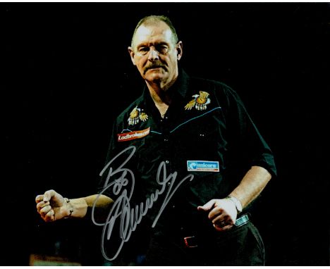 Bob Anderson signed Colour Photo 10x8 Inch. Is an English former professional darts player who won the 1988 BDO World Darts C