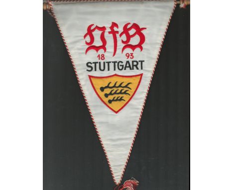 Football Vintage VfB Stuttgart 1893 pennant, Verein für Bewegungsspiele Stuttgart 1893 e. V. (lit. 'Association for Movement 