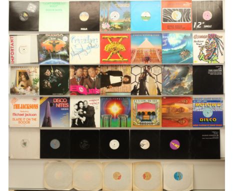 A collection of Funk/Soul/R&amp;B LPs and 12" Singles to include artists; Boney M, Earth Wind &amp; Fire, Michael Jackson, Wo