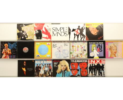 A collection of Rock/New Wave LPs and 12" Singles to include (1) David Bowie - Ashes To Ashes (1982 Germany 12" Maxi-Single R