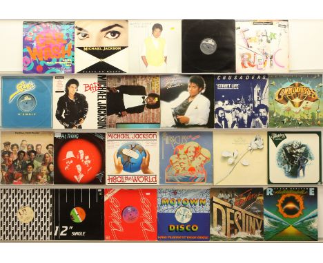 A collection of Funk &amp; Soul LPs and 12" Singles to include (1) Michael Jackson - Off The Wall (1979 UK, EPC 83468); (2) M