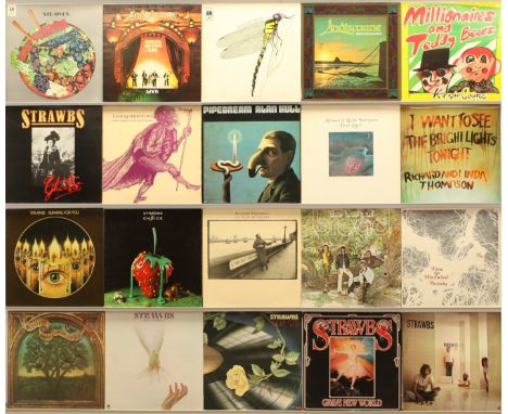 Folk Rock - A Group of LPs to include Strawbs - Dragonfly (AMLS 970) - 1970 UK re-issue with lyric insert - Very Good Plus in
