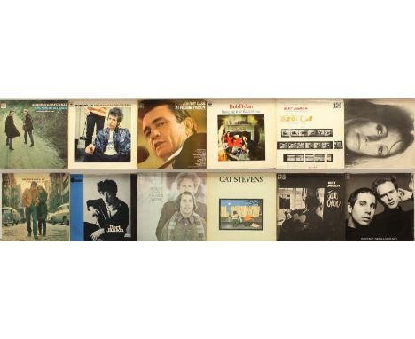 A collection of Folk &amp; Country LPs to include (1) Bob Dylan - The Freewheelin' Bob Dylan (1964 UK Repress, BPG 62193); (2