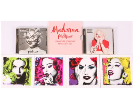 Madonna - Rebel Heart - a pair of CDs and Miniature Souvenir Serigraph Set - all generally Very Good Plus to Excellent.