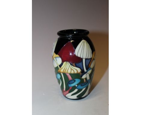 A SMALL MOORCROFT MUSHROOM VASE