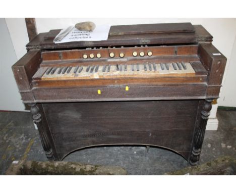 A FRENCH HARMONIUM BY 'ALEXANDRE PERE ET FILS', PARIS.  PURCHASED FROM BLACKLADIES SALE - 1973