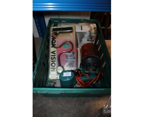 ELECTRICALS TO INCLUDE A BEACON, BLACK & DECKER SANDER ETC