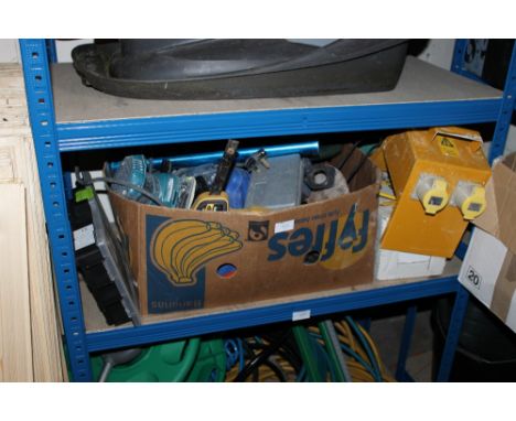 A LARGE QUANTITY OF TOOLS, ELECTRICALS ETC