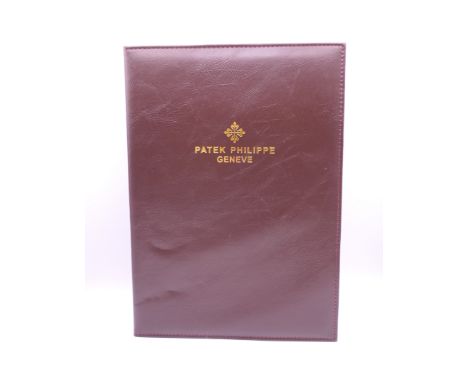 A Patek Philippe Geneve document folder.  31 x 22 cm. 