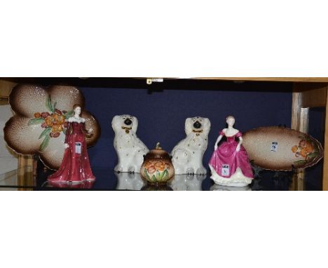 A Royal Worcester limited edition figurine 'Lucy' CW667, together with a Coalport Ladies of Fashion figurine 'Flair', a pair 