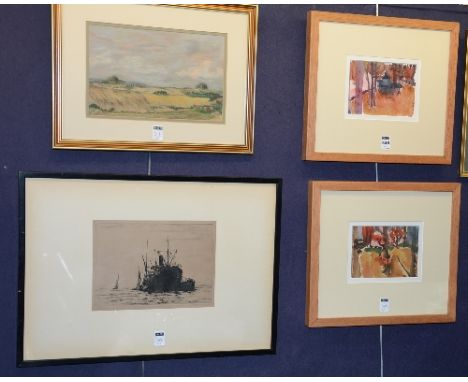 Deirdre Edwards (Scottish Contemporary)
'Dreaming of Japan in Stobo' & 'Blossom in Autumn'
Pair of watercolours, signed lower