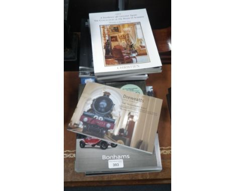 A collection of auction catalogues including some of automobile interest