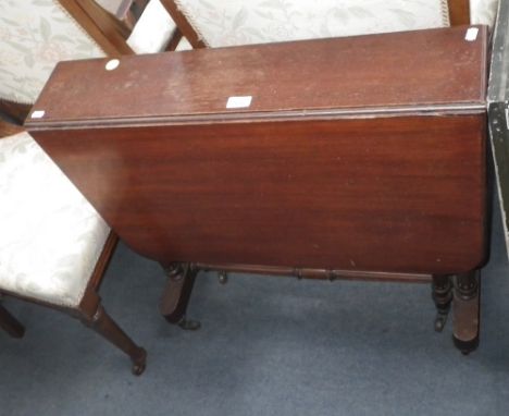A Victorian light oak Sutherland table 20" wide
