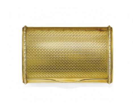 TABACCHIERA IN ORO GIALLO CHIAPPE, CIRCA 1950 di forma rettangolare lavorata a guillochet. Firmato Chiappe. Gr 114,00 - cm 5,