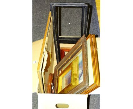 Two photographic framed highland prints, together with a collection of various picture frames (10)
