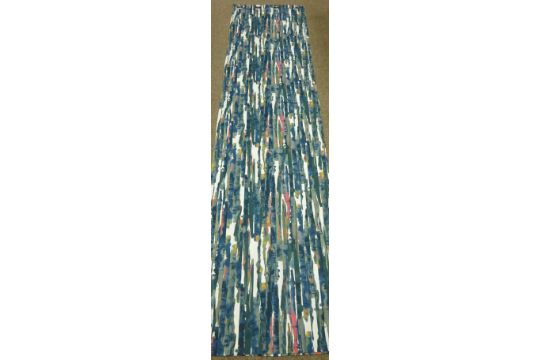 Two Pairs Of Ikea Graslilja Pattern Curtains W145cm Drop