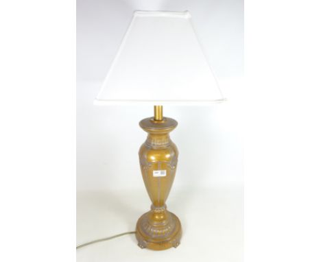 Classical style metal table lamp with scroll decoration H56cm including fitting  (This item is PAT tested - 5 day warranty fr