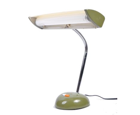 Underwriters' Laboratories Inc - Issue number 65,486 - A 1960's Japanese retro vintage portable gooseneck table lamp / readin