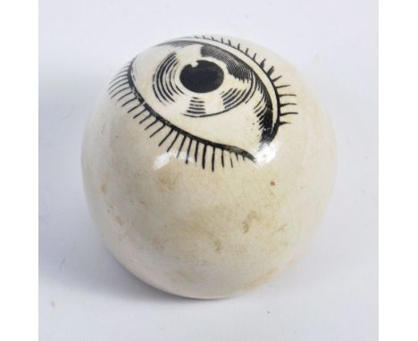Piero Fornasetti (1913-1988) - An original 1960's retro vintage surreleast ceramic paperweight in the form of an eye / eyebal